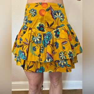 Maeve Floral Yellow Skirt